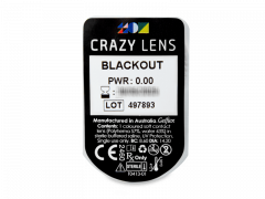 CRAZY LENS - Black Out - Diárias sem correção (2 lentes)