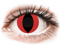 CRAZY LENS - Cat Eye Red - Diárias sem correção (2 lentes)