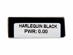 CRAZY LENS - Harlequin Black - Diárias sem correção (2 lentes)