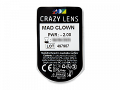 CRAZY LENS - Mad Clown - Diárias com correção (2 lentes)