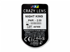 CRAZY LENS - Night King - Diárias com correção (2 lentes)