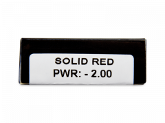CRAZY LENS - Solid Red - Diárias com correção (2 lentes)