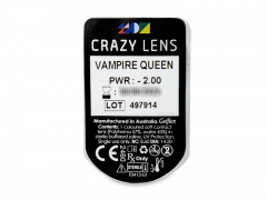 CRAZY LENS - Vampire Queen - Diárias com correção (2 lentes)