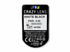 CRAZY LENS - White Black - Diárias sem correção (2 lentes)
