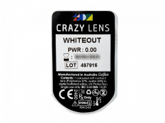CRAZY LENS - WhiteOut - Diárias sem correção (2 lentes)