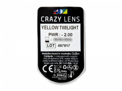 CRAZY LENS - Yellow Twilight - Diárias com correção (2 lentes)