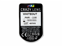 CRAZY LENS - WhiteOut - Diárias com correção (2 lentes)