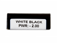 CRAZY LENS - White Black - Diárias com correção (2 lentes)