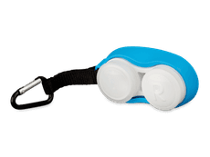 Estojo para lentes com mosquetão - Azul 