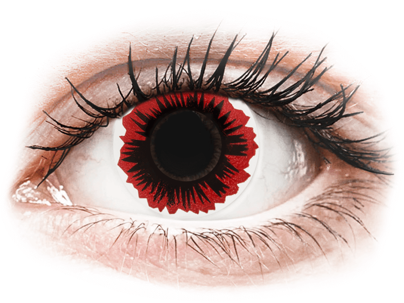 Lentes de Contacto Crazy Lens Vermelho Blaze - ColourVUE (2 lentes)