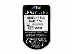 CRAZY LENS - Midnight Sun - Diárias sem correção (2 lentes)