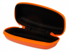 Caixa de óculos zip up para criança - laranja 