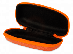 Caixa de óculos zip up para criança - laranja 