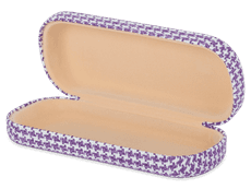 Estojo para óculos - Roxo & Branco 