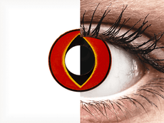 Lentes de Contacto Crazy Lens Vermelho Mad Frog - ColourVUE (2 lentes)