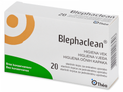 Toalhetes esterilizados de higiene para pálpebras Blephaclean 20 peças 