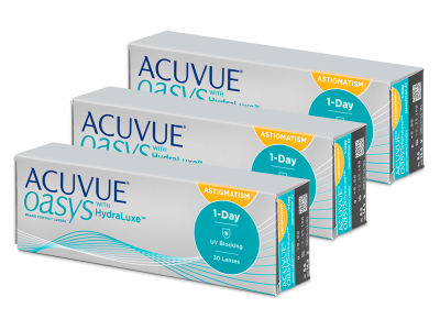 Acuvue Oasys 1-Day with HydraLuxe for Astigmatism (90 lentes)