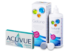 Acuvue Oasys Multifocal (6 lentes) + Solução Gelone 360 ml