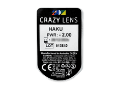 CRAZY LENS - Haku - Diárias com correção (2 lentes)