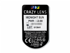 CRAZY LENS - Midnight Sun - Diárias com correção (2 lentes)
