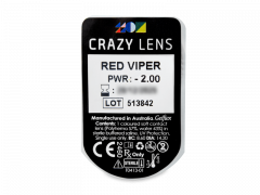 CRAZY LENS - Red Viper - Diárias com correção (2 lentes)