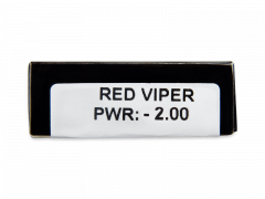 CRAZY LENS - Red Viper - Diárias com correção (2 lentes)