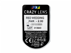 CRAZY LENS - Red Wedding - Diárias com correção (2 lentes)