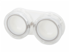 Estojo de lentes - branco transparente 