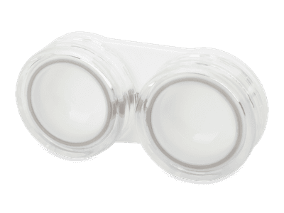 Estojo de lentes - branco transparente