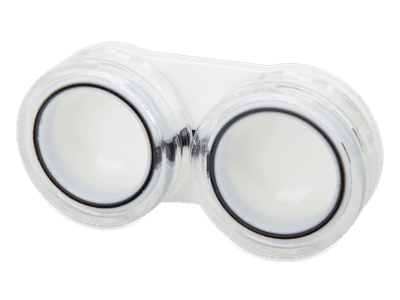 Estojo de lentes - preto transparente
