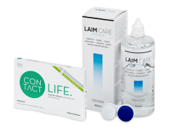 Contact Life spheric (6 lentes) + LAIM CARE 400 ml