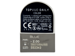 TopVue Daily Color - Blue - Diárias com correção (2 lentes)