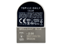 TopVue Daily Color - Brilliant Blue - Diárias com correção (2 lentes)