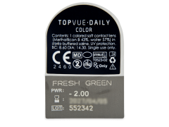 TopVue Daily Color - Fresh Green - Diárias com correção (2 lentes)