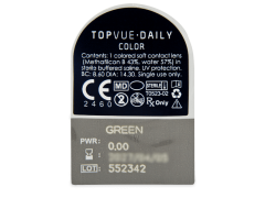 TopVue Daily Color - Green - Diárias sem correção (2 lentes)
