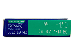 TOTAL30 for Astigmatism (3 lentes)