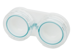 Estojo de lentes - azul transparente 