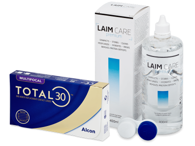 TOTAL30 Multifocal (6 lentes) + Solução Laim-Care 400 ml