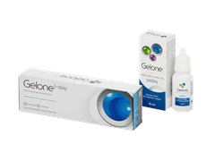 Gelone 1-day (30 lentes) + gotas Oculares Gelone 10 ml