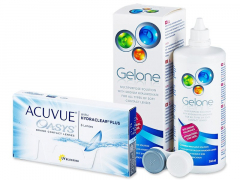Acuvue Oasys (6 lentes) + Solução Gelone 360 ml