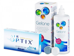Air Optix Aqua (6 lentes) + Solução Gelone 360 ml