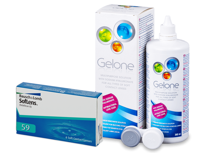SofLens 59 (6 lentes) + Solução Gelone 360 ml