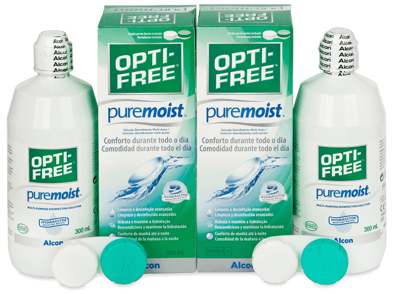 OPTI-FREE PureMoist Solução 2 x 300 ml 